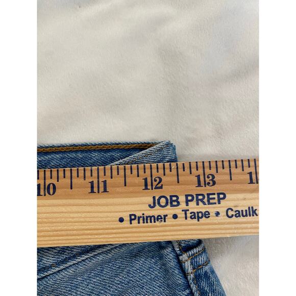 Levi's Premium Ribcage High Waisted Denim Straight Ankle Jeans Blue Women's 24 - Picture 6 of 7